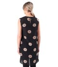 Bluza lunga din viscoza cu in cu buline tesute tip jaquard