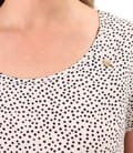 Bluza lejera din viscoza imprimata cu picouri