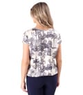 Bluza lejera din satin de viscoza imprimata