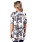 Bluza lunga din satin de viscoza imprimata