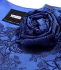 Sacou elegant din brocart elastic cu motive florale