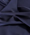 Rochie midi din satin elastic cu decolteu barcuta