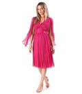 Rochie scurta de seara din voal de matase naturala