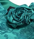 Sacou elegant din brocart cu motive florale