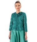 Sacou elegant din brocart cu motive florale
