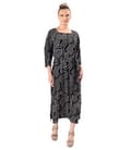 Rochie eleganta din viscoza brodata summer zen garden