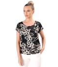 Bluza lejera din satin de viscoza imprimata cu motive florale