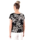 Bluza lejera din satin de viscoza imprimata cu motive florale