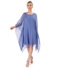 Rochie fluture din voal de matase naturala