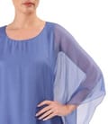 Rochie fluture din voal de matase naturala