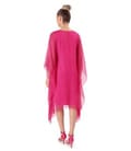 Rochie fluture din voal de matase naturala