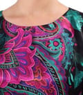 Rochie lejera din matase naturala imprimata cu motive paisley