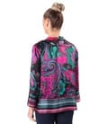 Bluza din matase naturala imprimata digital cu motive paisley