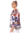 Bluza din matase naturala imprimata digital cu motive paisley