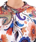 Bluza din matase naturala imprimata digital cu motive paisley