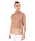 Bluza din tencel cu nasturi la spate