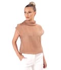 Bluza din tencel cu nasturi la spate