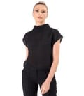 Bluza din tencel cu nasturi la spate
