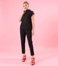 Bluza din tencel cu nasturi la spate