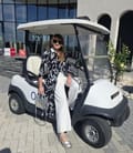 Rochie midi tip camasa din viscoza cu guler cu stei alb