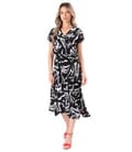 Rochie eleganta din viscoza imprimata