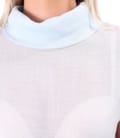 Bluza din tencel cu nasturi la spate
