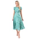 Rochie midi eleganta din viscoza imprimata