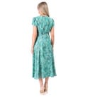 Rochie midi eleganta din viscoza imprimata