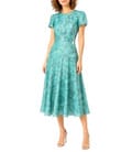 Rochie midi eleganta din viscoza imprimata