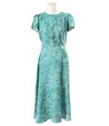 Rochie midi eleganta din viscoza imprimata
