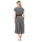 Rochie eleganta din viscoza imprimata cu picouri