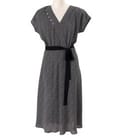 Rochie eleganta din viscoza imprimata cu picouri