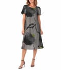 Rochie din viscoza dublata cu strat de organza