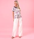 Bluza din jerse elastic cu snur in partea de jos
