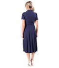 Rochie eleganta tip camasa din viscoza usor creponata