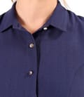 Rochie eleganta tip camasa din viscoza usor creponata