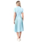 Rochie eleganta tip camasa din viscoza usor creponata