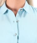 Rochie eleganta tip camasa din viscoza usor creponata