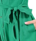 Rochie eleganta tip camasa din viscoza usor creponata
