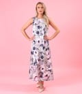 Rochie eleganta lunga din viscoza cu matase naturala