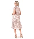 Rochie eleganta cu volane din tencel imprimat cu motive paisley