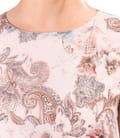 Rochie eleganta cu tencel imprimat cu motive paisley