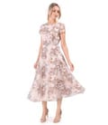 Rochie eleganta cu tencel imprimat cu motive paisley