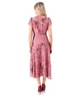 Rochie midi eleganta din viscoza imprimata