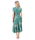 Rochie midi eleganta din viscoza imprimata