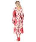 Rochie de seara din voal imprimat cu motive florale