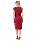 Rochie eleganta din brocart cu motive florale