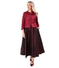 Sacou elegant din brocart cu motive florale