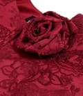 Sacou elegant din brocart cu motive florale