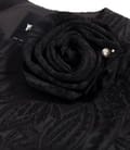 Sacou elegant din brocart elastic cu motive florale